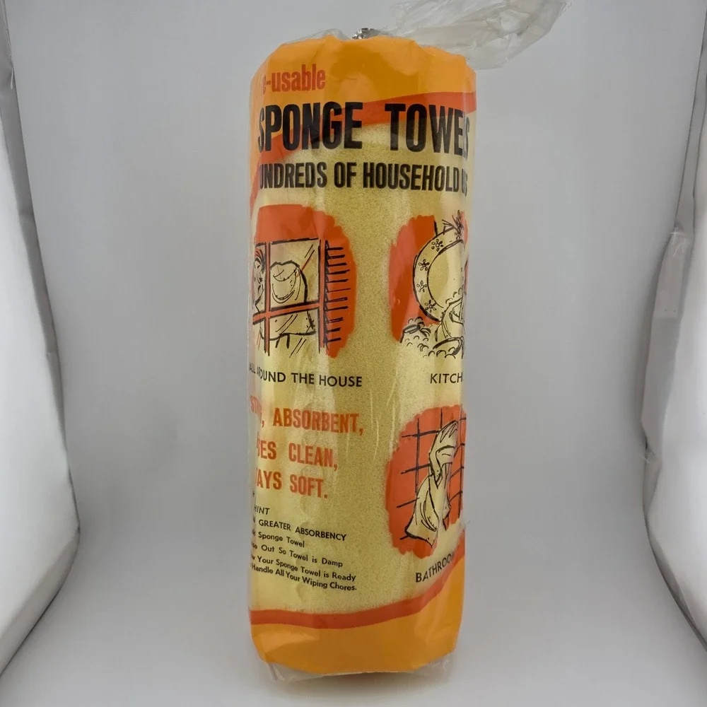 Justrite‎ Sponge Towels Vintage New in Package